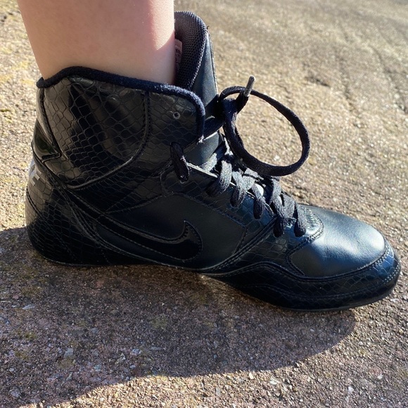 NIKE GRECO SUPREME BLACK WRESTLING SHOES - Picture 3 of 11